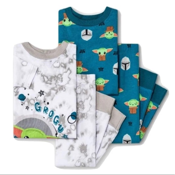 Star Wars Other - 🆕️Boys 4pc Star Wars Baby Yoda Grogu 2 Pajama Sets 5T